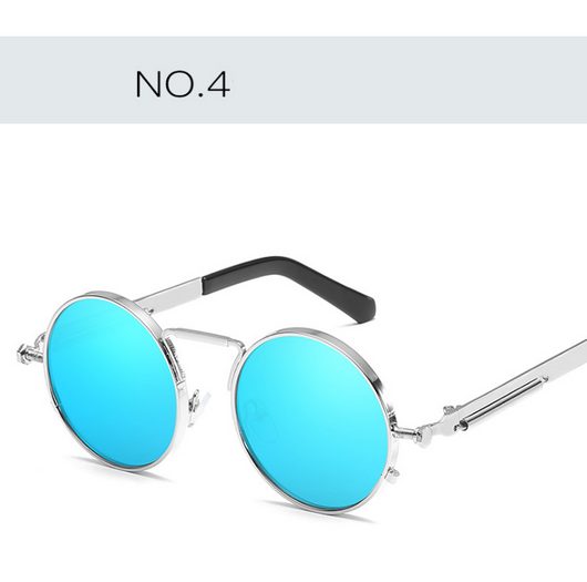 Gafas de Sol Redondas Retro con Lentes Espejadas - Estilo Europeo Trendy - Image 10