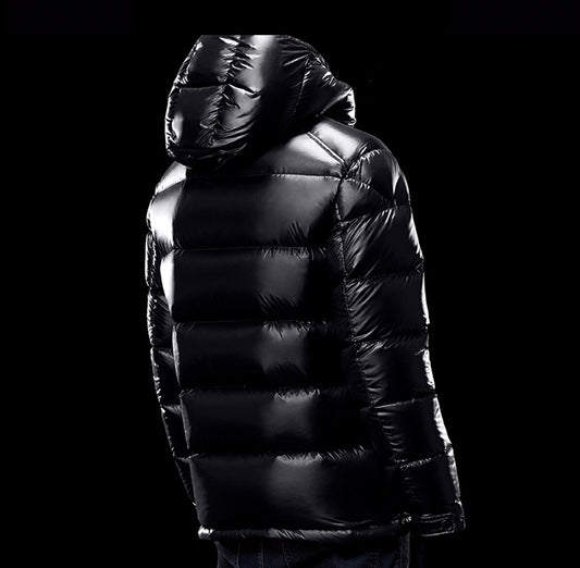 Chaqueta Acolchada de Plumas de Pato Blanco Cálido para Hombre - Image 2