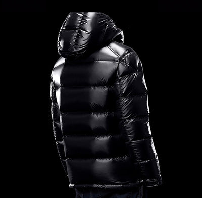 Chaqueta Acolchada de Plumas de Pato Blanco Cálido para Hombre - Image 2