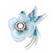 Embroidery brooch Phoenix bird pin Azul