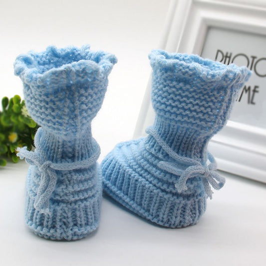 Botitas de Lana Tejidas a Mano para Bebés - Niños y Niñas - Image 2