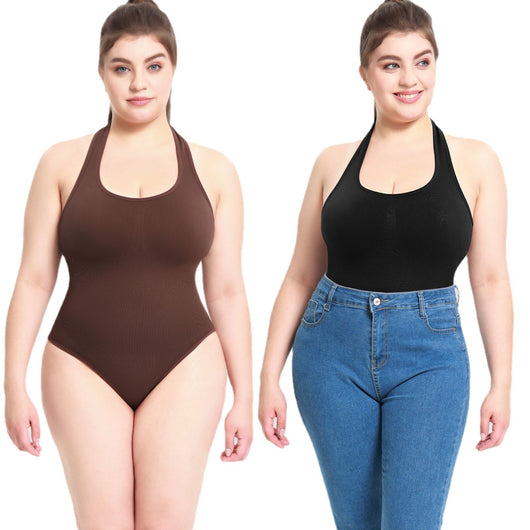 Jumpsuit Sensual de Talle Alto con Espalda T y Halter - Image 5