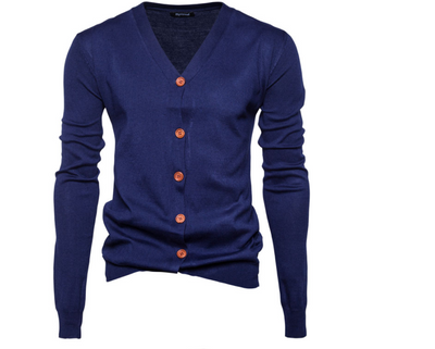 Suéter Cardigan Básico Hombre Otoño Invierno - Diseño Suelto y Versátil - Image 9