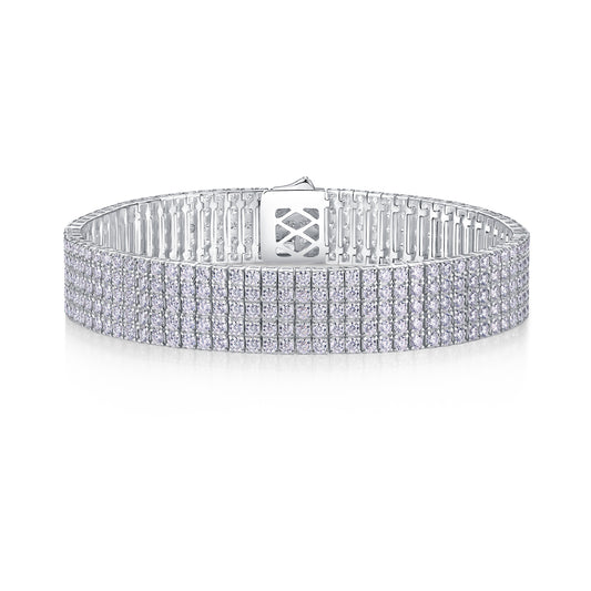 Pulsera de Plata S925 con Moissanita - Joyería Lujo Minimalista