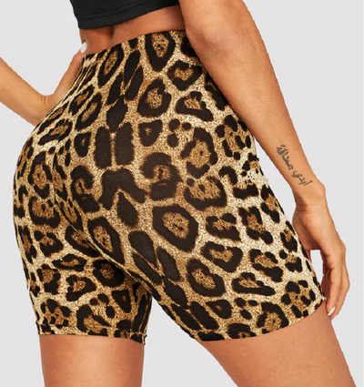 Shorts Estampado Leopardo Ajustado para Mujer - Image 7