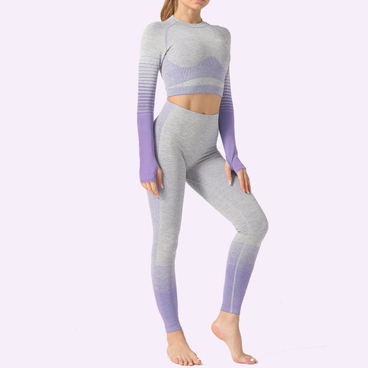 Conjunto Deportivo Mujer 2 Piezas Yoga y Fitness sin Costuras - Image 11