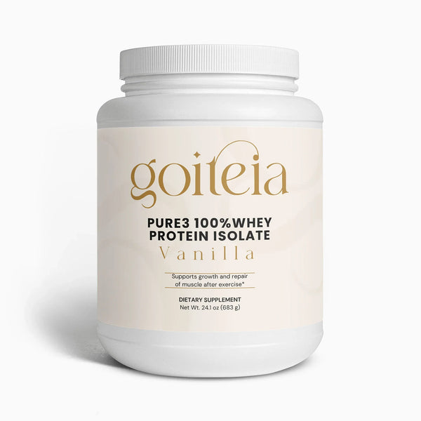 Goiteia Pure3 100% Whey Protein Isolate (Vanilla) 24.1oz (683g) - Tekeno