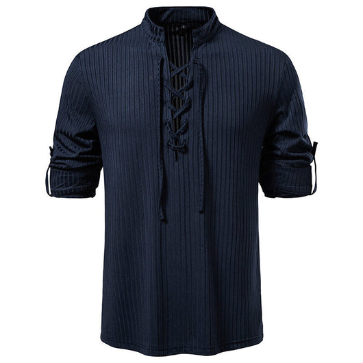 Playera Casual de Manga Larga con Cordón Ajustable para Hombre - Image 23