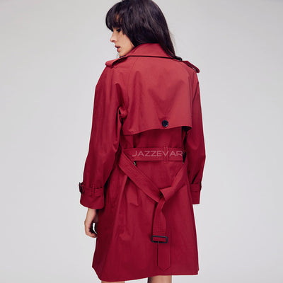 Abrigo Trench Coat Ejecutivo para Mujer con Cinturón - Elegancia Casual y Formal - Image 5