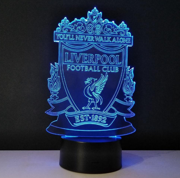 Lámpara LED 3D del Liverpool FC