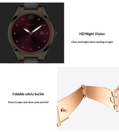 Reloj Elegante para Mujer Cerámica Resistente al Agua Diseño Minimalista - Image 14