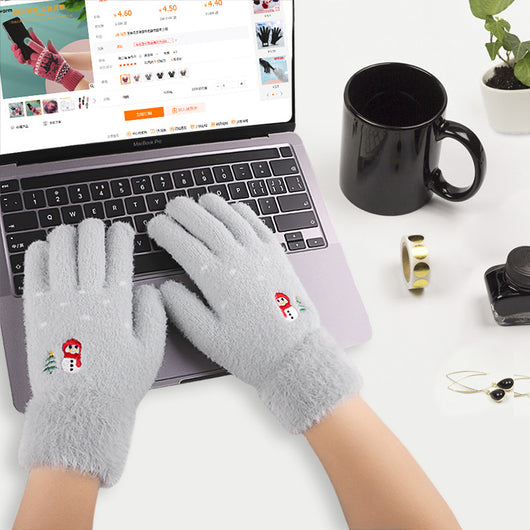Guantes de Invierno para Pantalla Táctil con Forro Polar