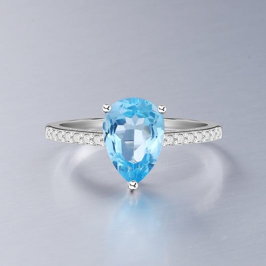 Anillo de Plata Esterlina con Piedra Natural - Diseño Minimalista - Image 5