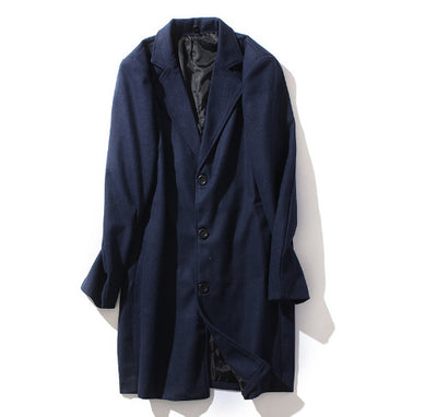 Abrigo de Lana para Hombre Manga Larga Otoño Invierno - Image 11
