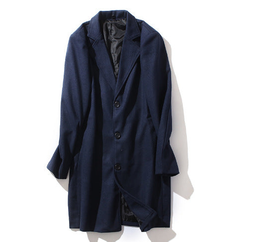 Abrigo de Lana para Hombre Manga Larga Otoño Invierno - Image 11