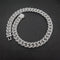 Hip Hop 15mm Three Row T Square Cuban Chain Real Dorado Plating