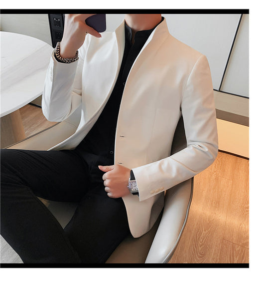 Blazer Slim Fit Ruoshuai para Hombre - Chaqueta Casual de Otoño - Image 27