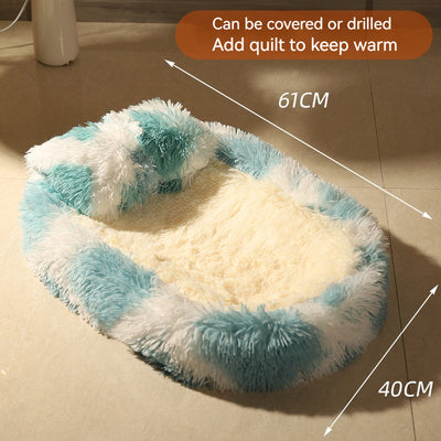 Cama Térmica Ovalada de Lana para Mascotas - Nido Acogedor Invierno - Image 11