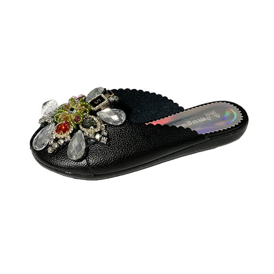 Pantuflas Elegantes con Perlas y Cristales para Mujer - Image 7