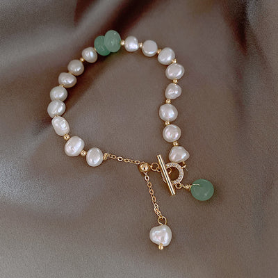 Pulsera Ajustable de Perlas de Agua Dulce Irregulares para Mujer - Image 11