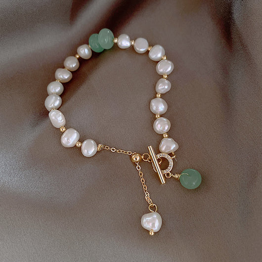 Pulsera Ajustable de Perlas de Agua Dulce Irregulares para Mujer - Image 11