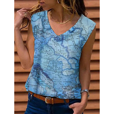 Camiseta Mujer Estampado Mapa Viajera - Image 4