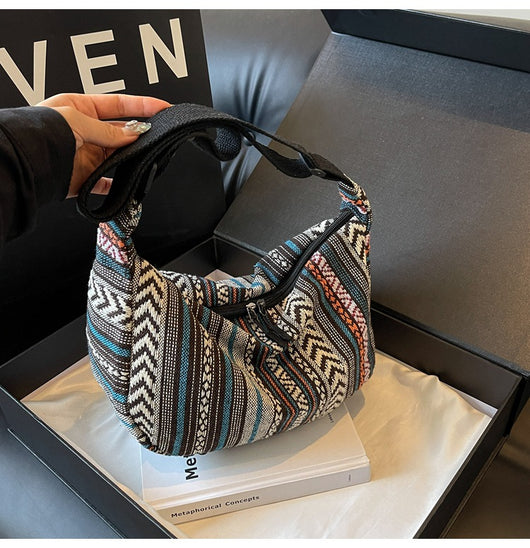 Bolso Bandolera Étnico Dumpling de Gran Capacidad - Estilo Moderno para Mujer - Image 32
