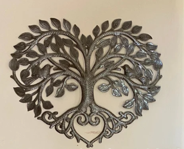 Árbol de la Vida Decorativo de Metal - Arte Mural con Corazón - Image 5