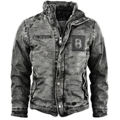 Chaqueta Militar Cuello Alzado Joven Lavada - Uso Exterior - Image 9