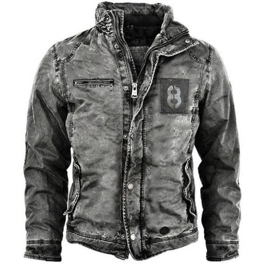 Chaqueta Militar Cuello Alzado Joven Lavada - Uso Exterior - Image 9
