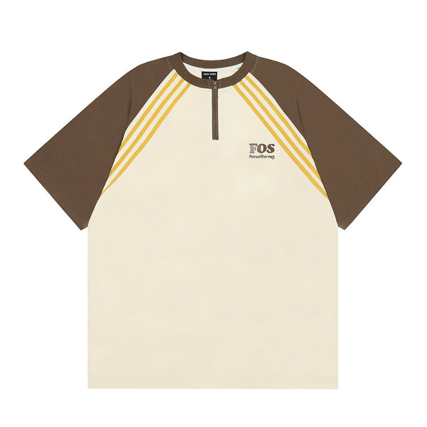 Camiseta Raglan de Manga Corta con Contraste de Colores para Hombre - Image 3