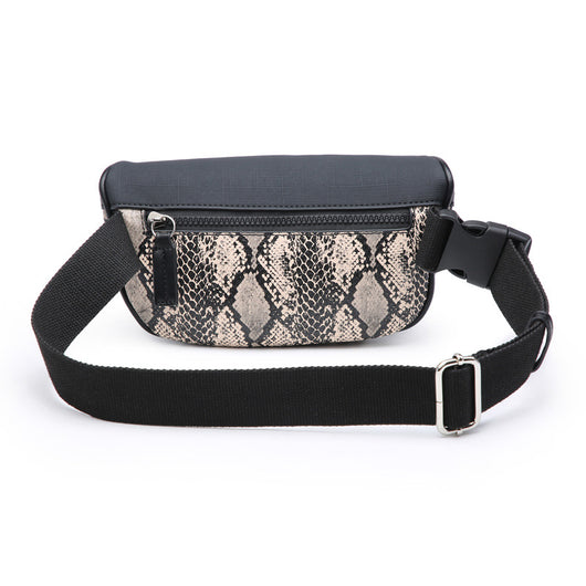 Bolsa de Cintura Cuero Mini con Estampado Serpiente - Image 6