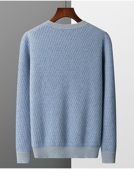 Suéter Ejecutivo de Cuello Redondo para Otoño e Invierno - Image 13