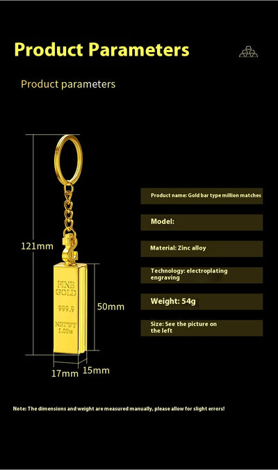 Llavero Multifuncional Gold Bar Pequeño - Metal Resistente Todo en Uno - Image 17