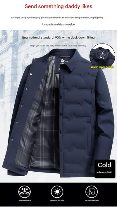 Chaqueta Acolchada Corta para Hombre - Abrigo Cálido y Elegante para Otoño Invierno - Image 18