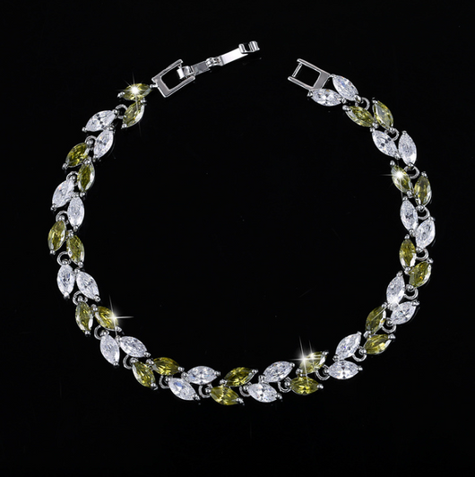 Pulsera de Moda Coreana con Hojas de Circón AAA - Image 6