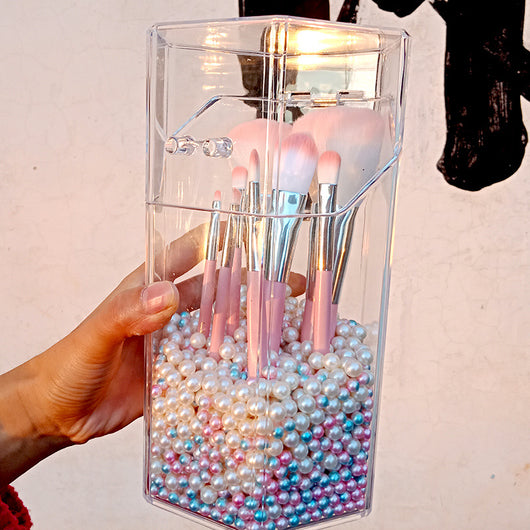 Organizador de Pinceles de Maquillaje en Acrílico