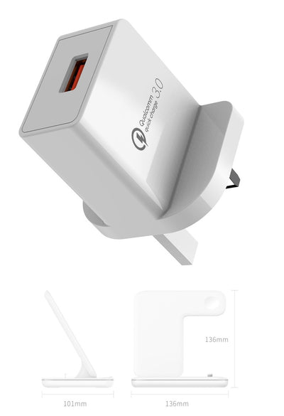 Cargador Inalámbrico 3 en 1 para Teléfono, Reloj y Auriculares - Image 17