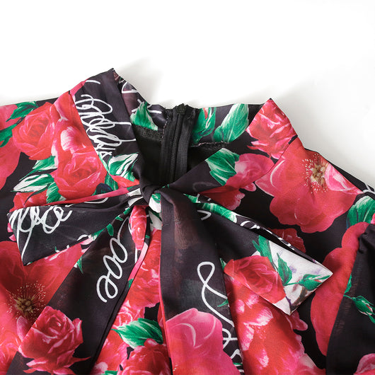 Vestido Largo Africano de Gasa con Estampado y Falda Amplia para Mujer - Image 2