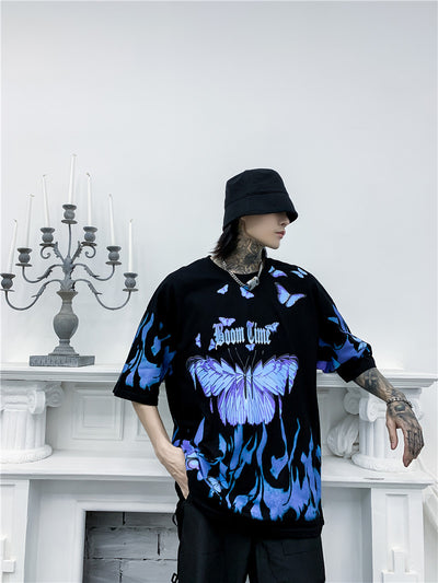 Camiseta Mariposa Tide de Manga Corta para Hombre - Image 6