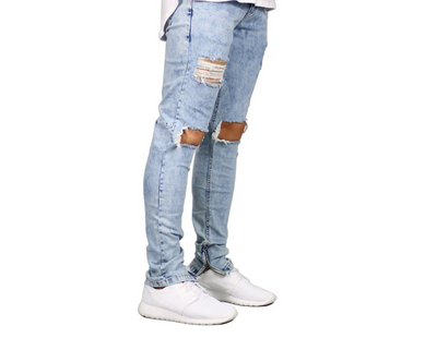 Jeans Slim Rotos Hombre Estilo Japonés y Coreano - Image 5
