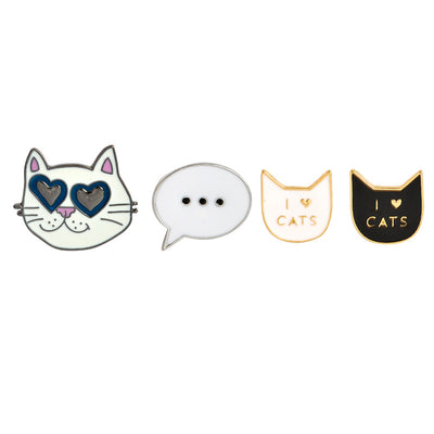 Broche Gato de Dibujos Animados con Efecto Goteo - Image 3