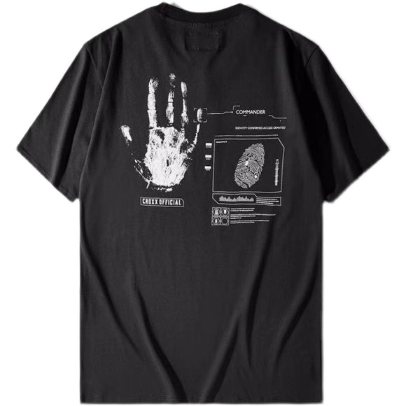 Playera Negra Cinco Cuartos Versátil para Hombre