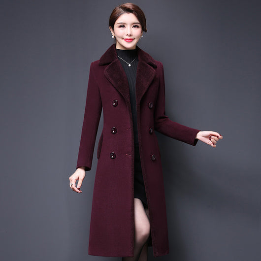 Abrigo de lana para mujer elegante y sofisticado - Image 4