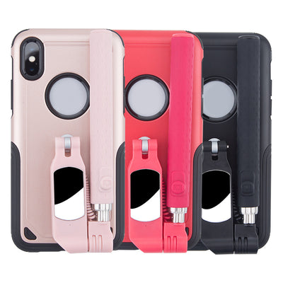 Funda Selfie Stick Compatible con Apple - Soporte Integral para iPhone