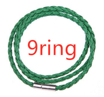 Pulsera de Cuero Trenzado Personalizada para Hombre con Nombre y Acero Inoxidable - Image 53