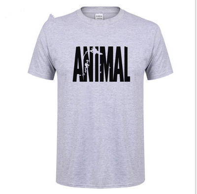 Camiseta de Algodón Puro para Hombre - Estampado Animal Alphabet, Diseño Casual de Verano - Image 6