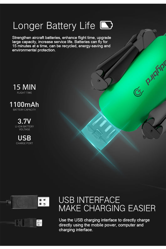 Dron Profesional Plegable 4K con Cámara HD y 4 Ejes - Image 19