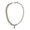 Fashion Simple Multi-layer Tassel Ruby Necklace Plateado