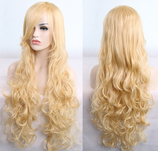 Peluca Anime Rizada 80cm - Cosplay de Colores Vibrantes - Image 4